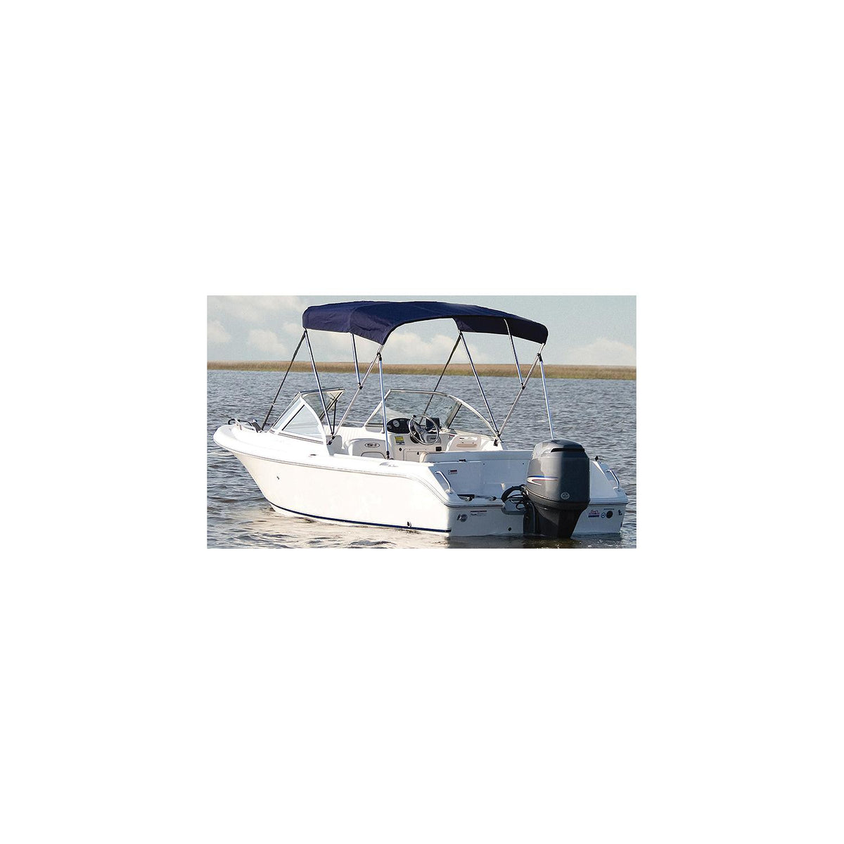Carver V5469TB5 Fully Assembled Complete Bimini Tops w/Boot, 54 H x 6' L, 67"-72" Wide, Captain Navy -Modern Boat Sales & Service
