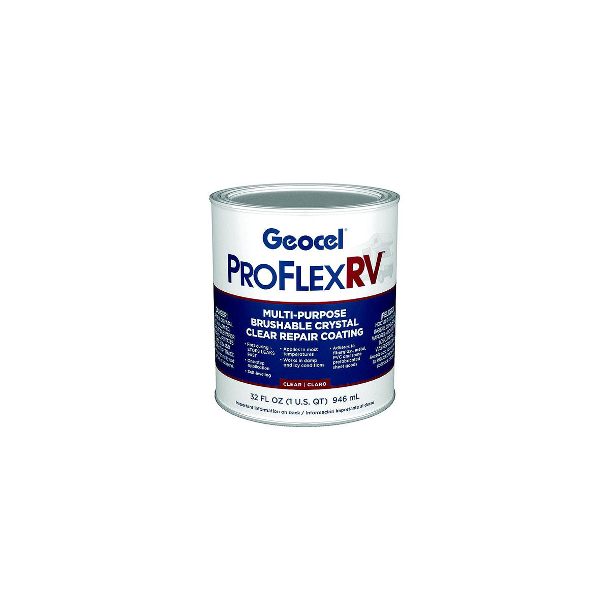 Geocel Pro Flex® Instant Roof Repair, Qt. White -Modern Boat Sales & Service