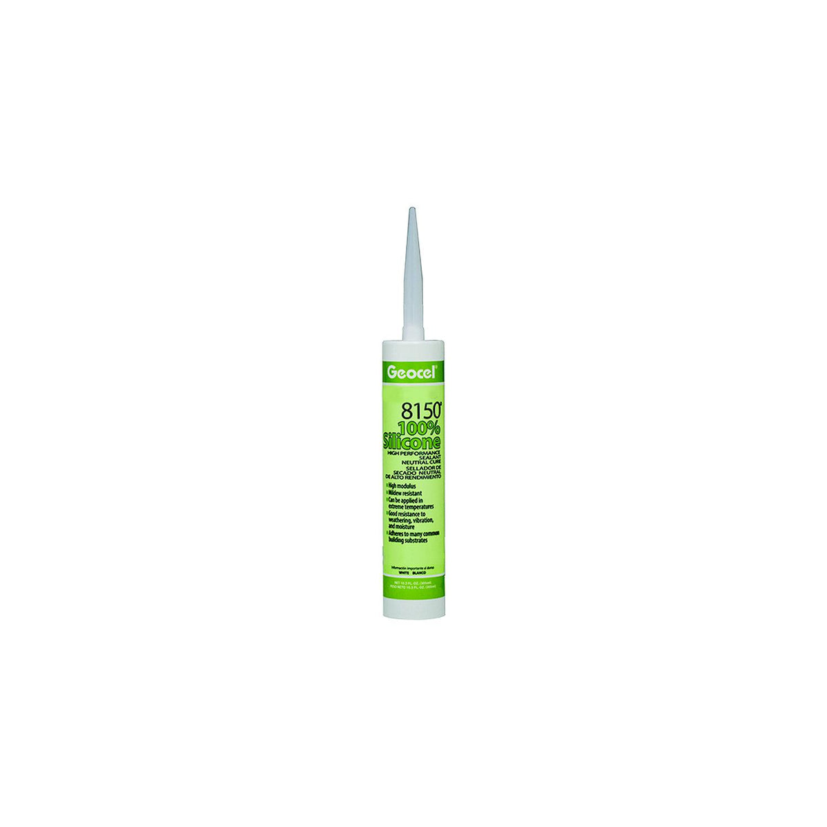 Geocel GC68126 8150® 100% Silicone High Performance Neutral Cure Sealant, 10.3 oz., White -Modern Boat Sales & Service