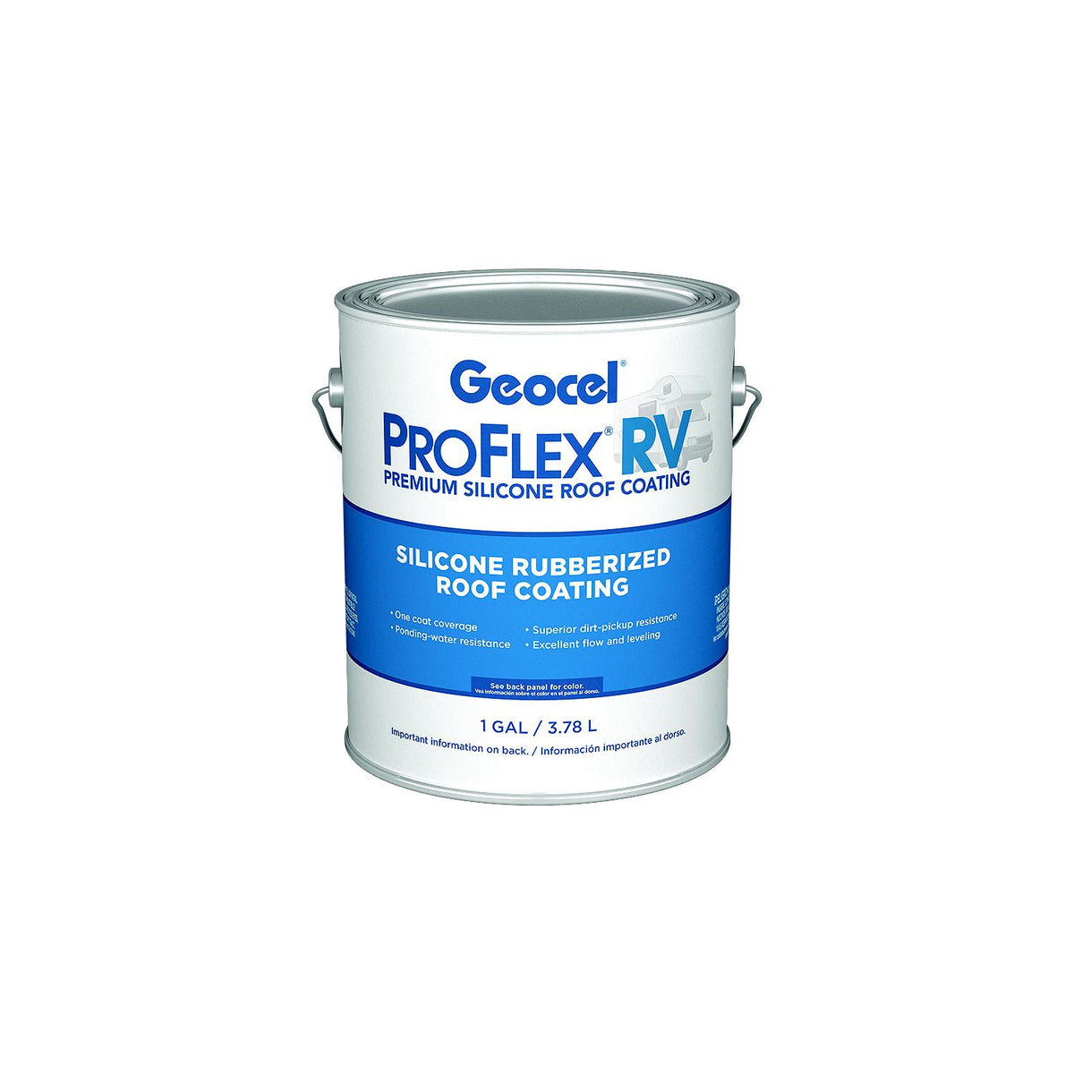 Geocel KSRV4430016 Pro Flex® RV Silicone Rubberized Roof Coating, 1 Gal -Modern Boat Sales & Service