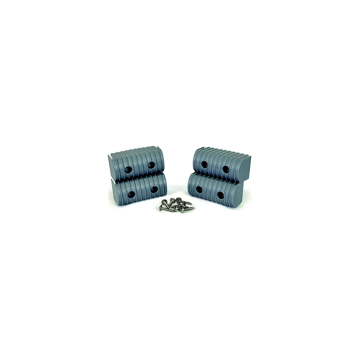 Caliber 23051 Bunk Wrap 2" x 4" End Cap Only, Gray, 4/pk -Modern Boat Sales & Service