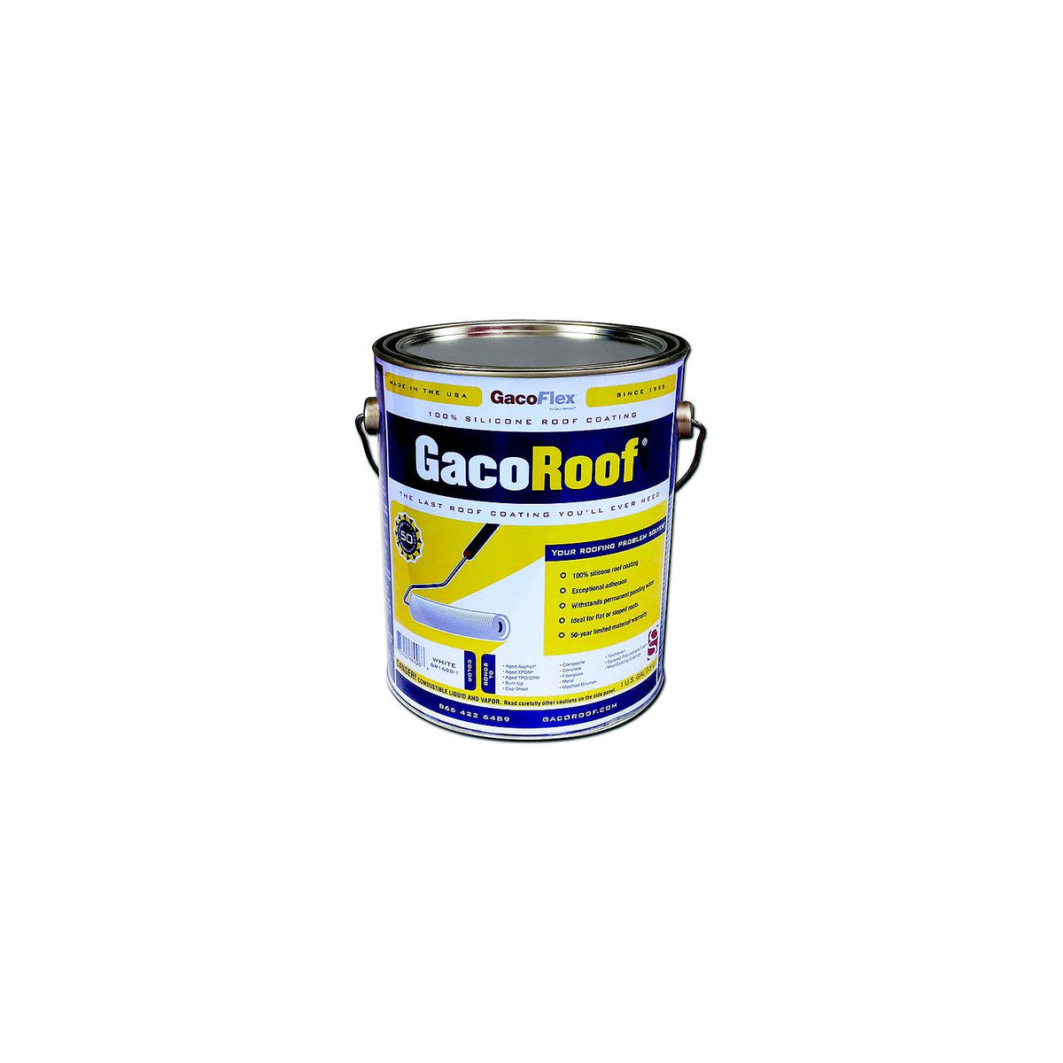 Heng's HGR16001 Gacoroof® Silicone Roof Coating, White, Gal -Modern Boat Sales & Service