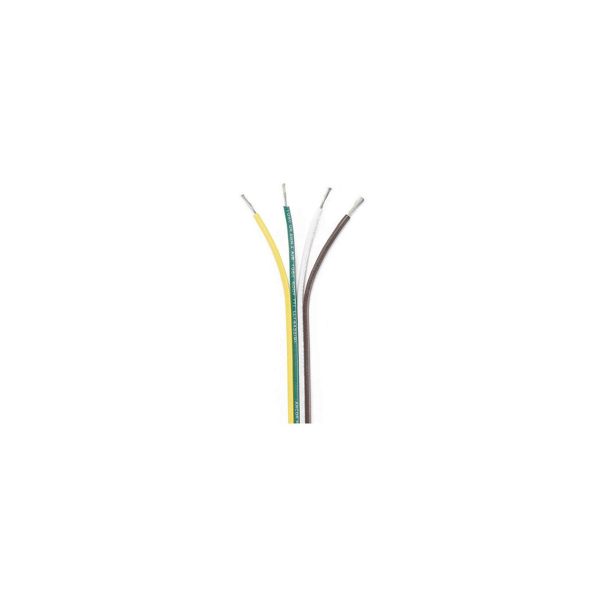 Ancor 154510 Marine Gradeâ„¢ Tinned Copper White Flat Signal Cable, 16/4 AWG, 100', Brown/Green/White/Yellow -Modern Boat Sales & Service