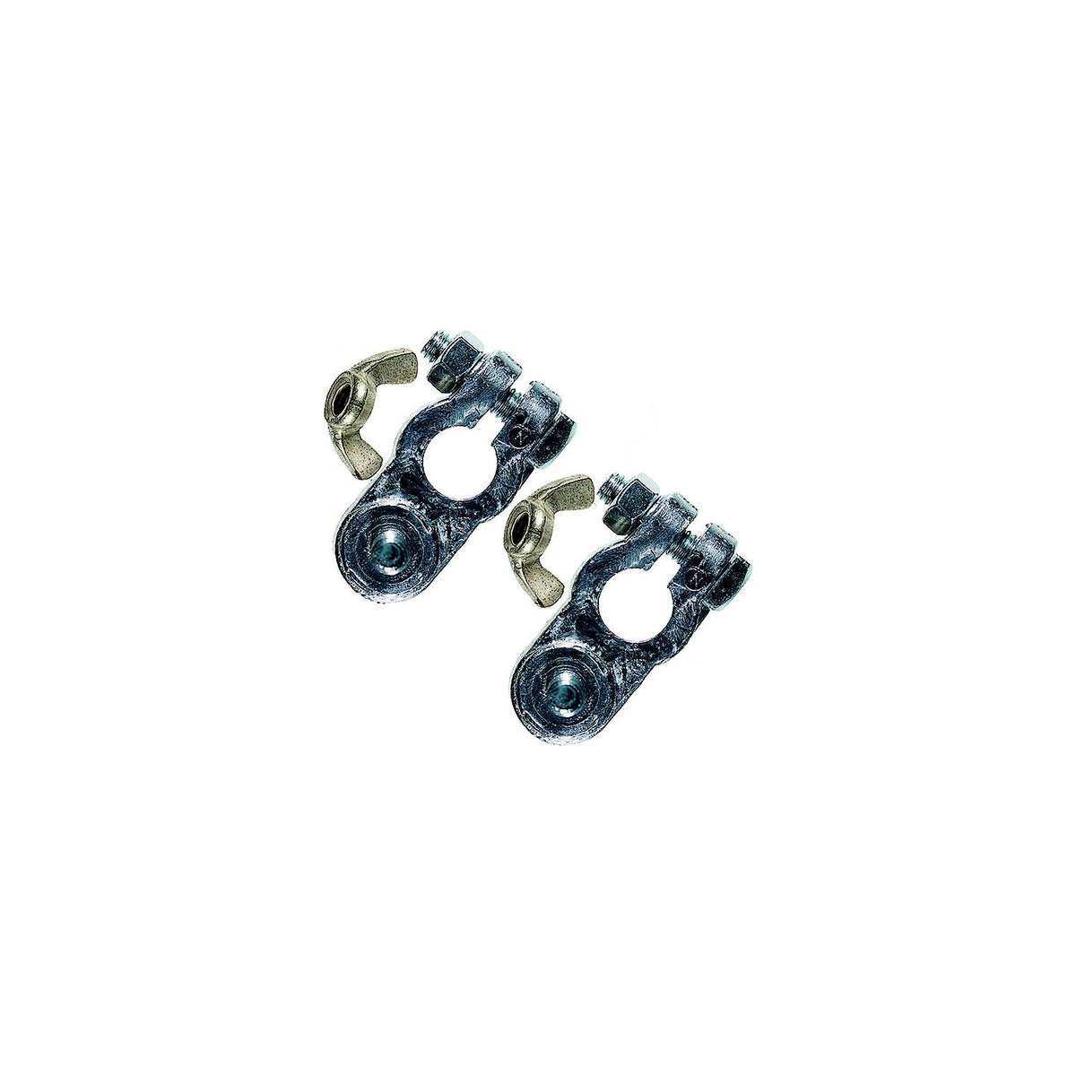 Ancor Lead Battery Terminal Set of One Wing Nut Style for 5/16" Negative Stud and One For 3/8" Positive Stud -Modern Boat Sales & Service