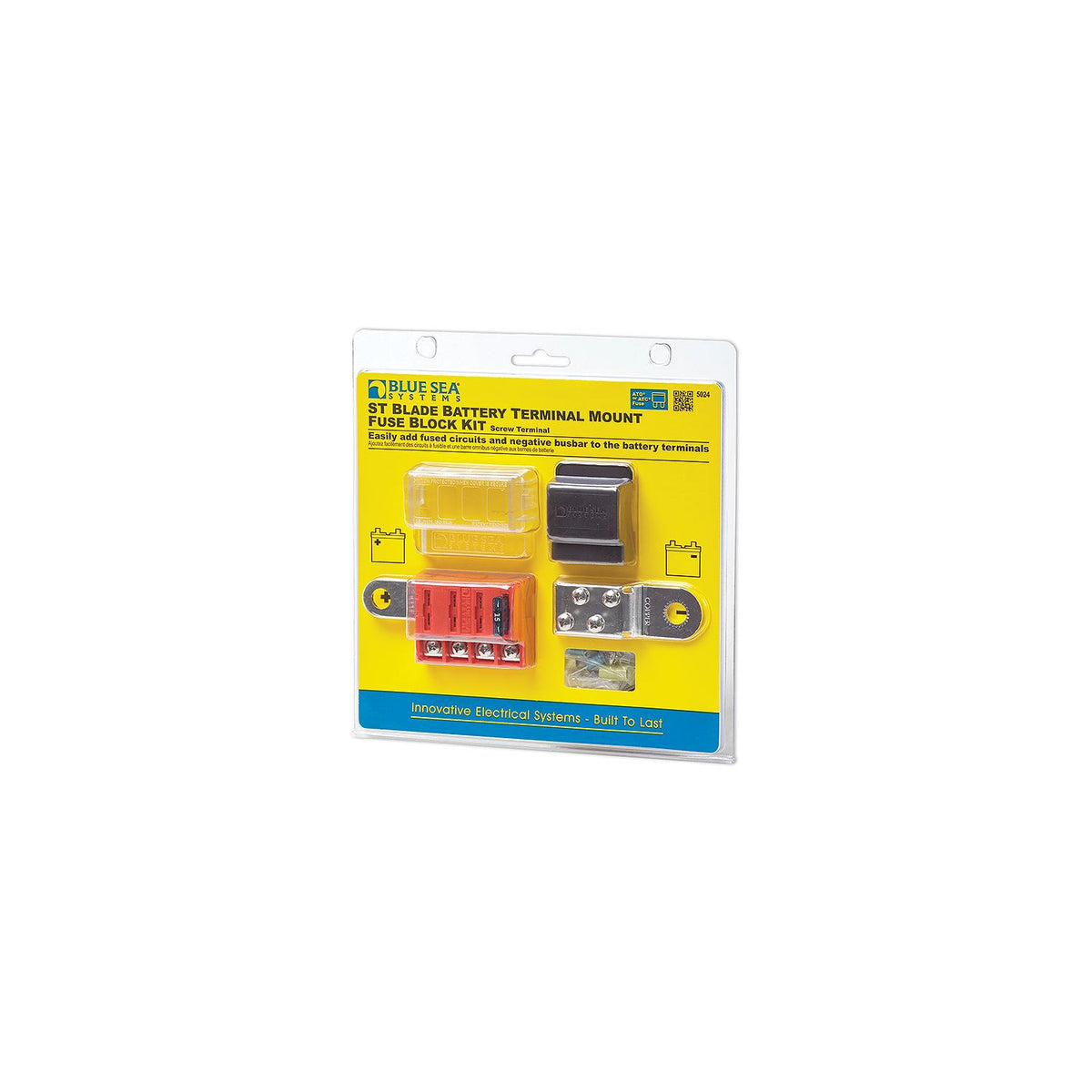 Blue Sea Systems 5024 ST-Blade Battery Terminal Mount Fuse Block Kit w/Negative Busbar -Modern Boat Sales & Service