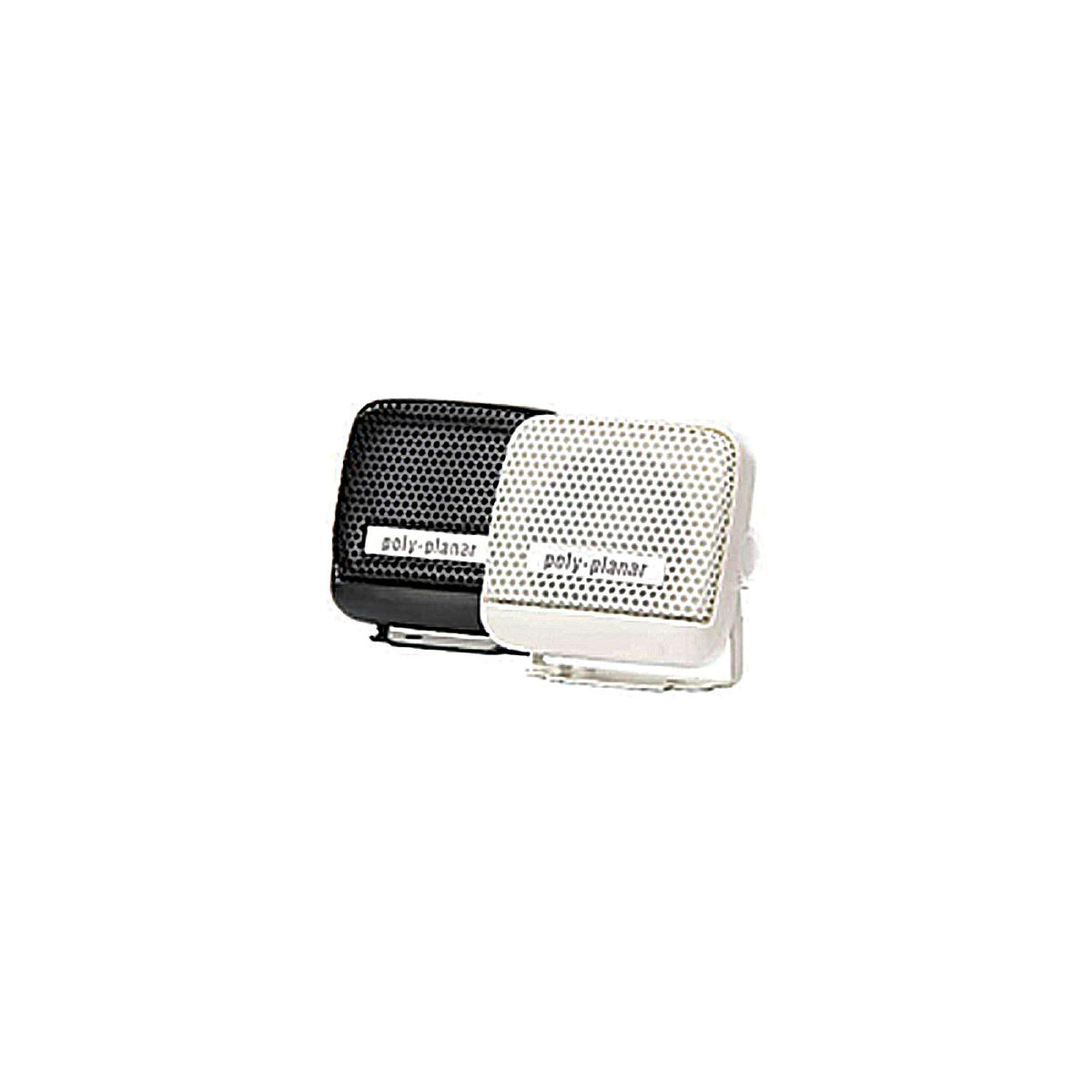 Poly-Planar MB21B Waterproof VHF Extension Speakers Surface Mount 8W 2-15/16" x 2-3/4", Black -Modern Boat Sales & Service