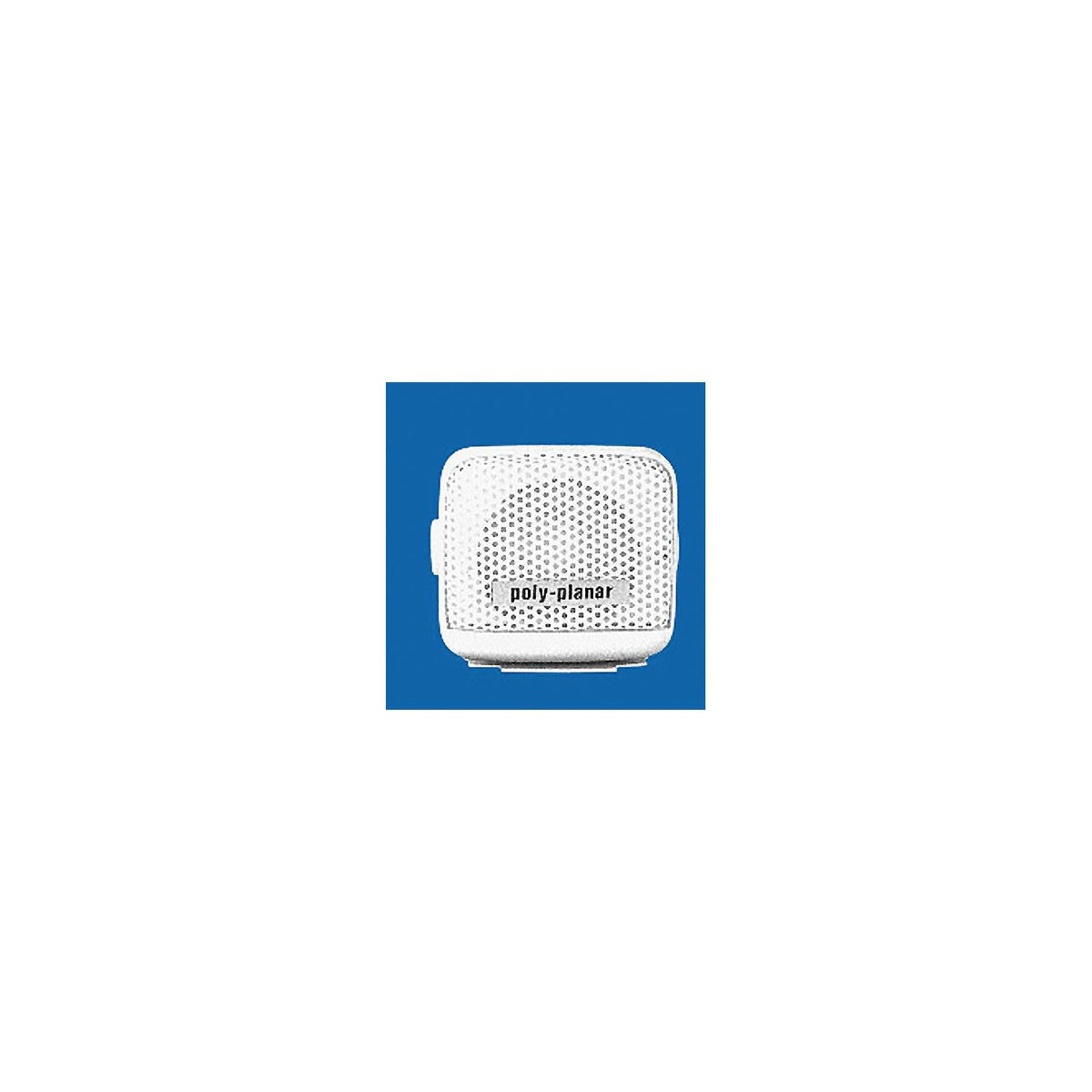 Poly-Planar MB21W Waterproof VHF Extension Speakers Surface Mount 8W 2-15/16" x 2-3/4", White -Modern Boat Sales & Service