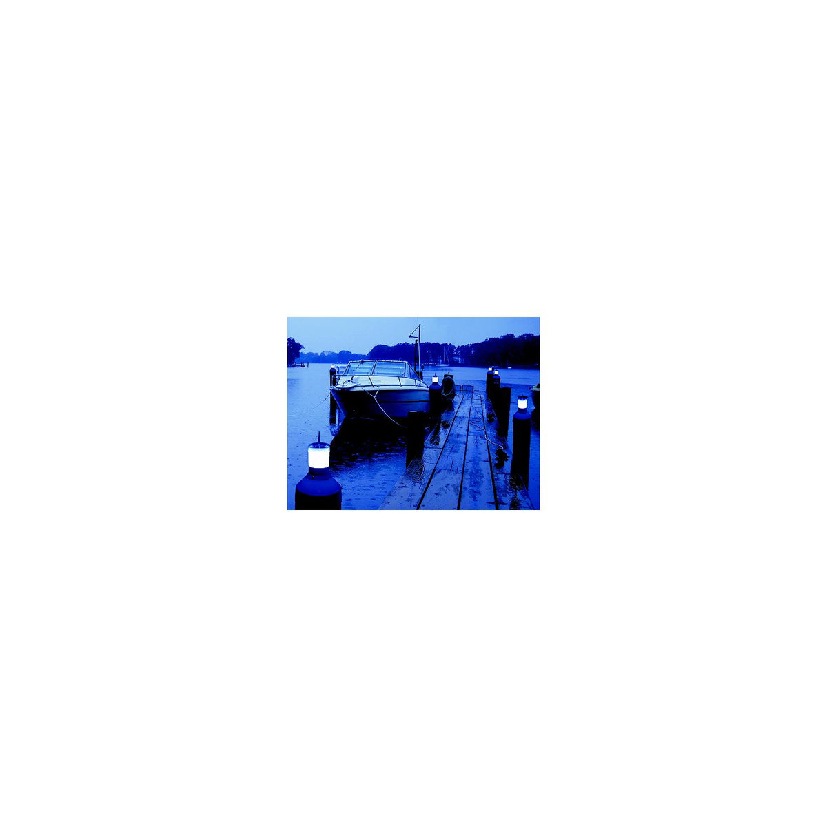Dock Edge DE96268F Solar Rechargeable Piling CapLite With 6 Preinstalled LED Colors -Modern Boat Sales & Service