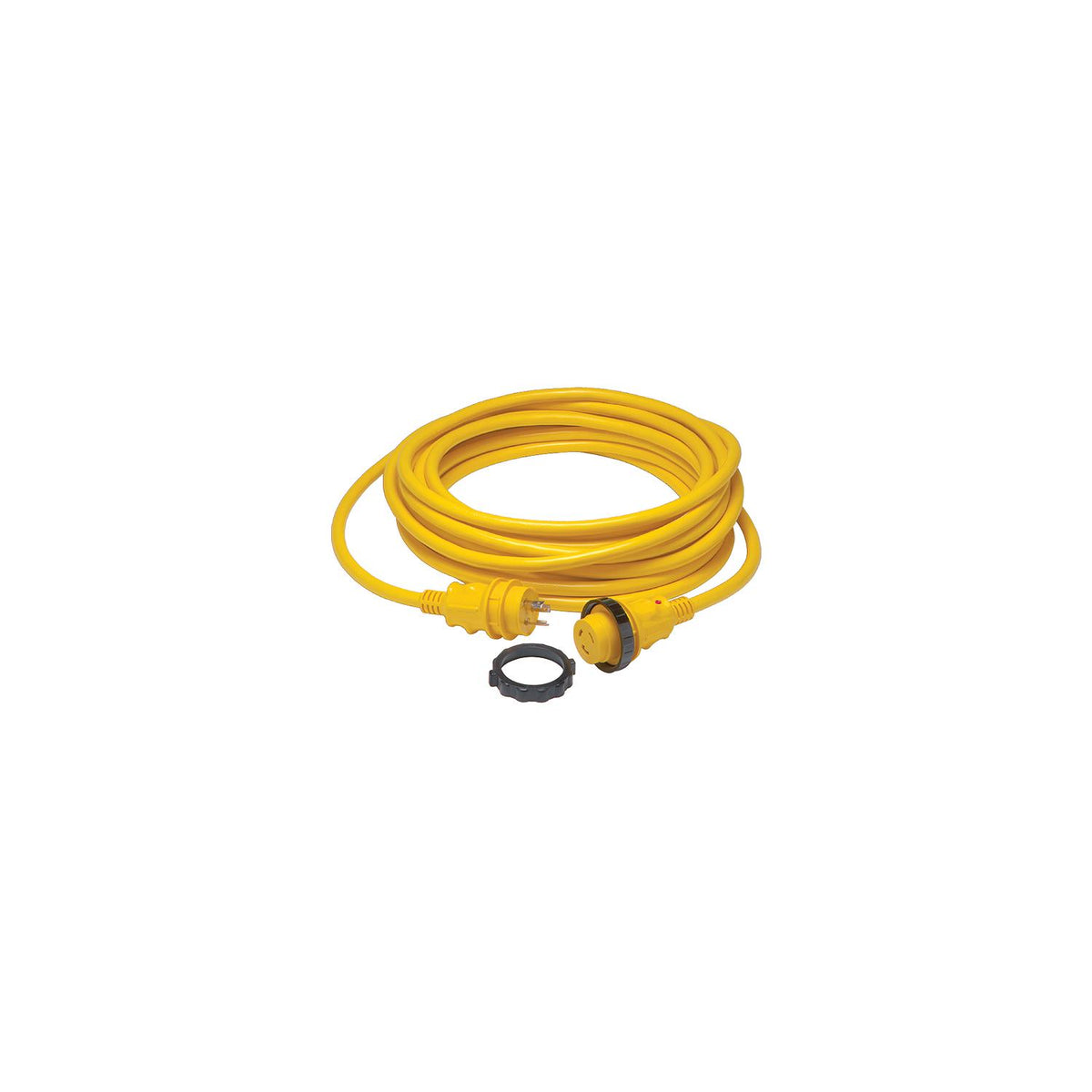 Marinco 199119 30A/125V Powercord Plus® ShorePower Cordset w/LED, 50' Yellow -Modern Boat Sales & Service