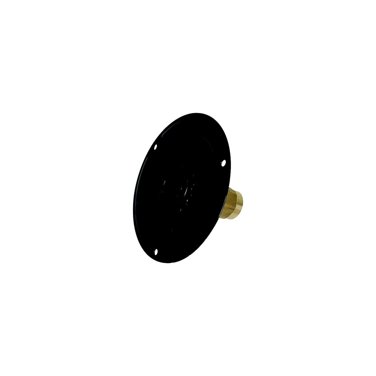 Valterra Brass Check Valve 1/2" FPT Recessed RV Water Inlet & Includes Tape, Male Nipple & Hardware, Black, Bulk -Modern Boat Sales & Service