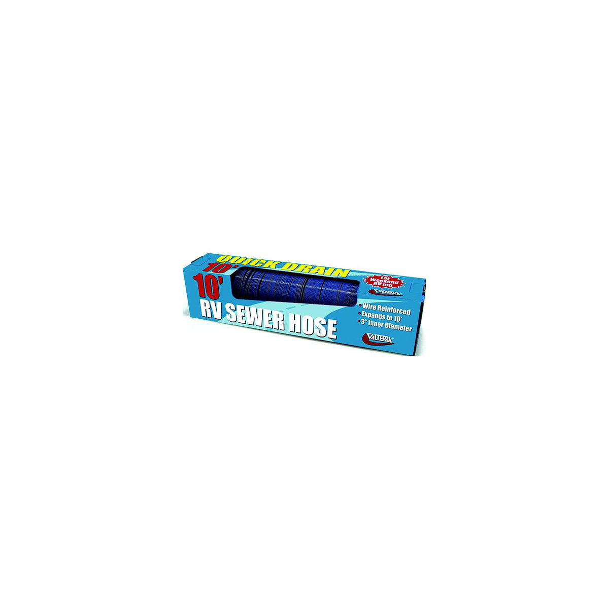 Valterra D04-0045 Blue Quick Drain 3" x 10' RV 8 Mil Sewer Hose, Boxed -Modern Boat Sales & Service