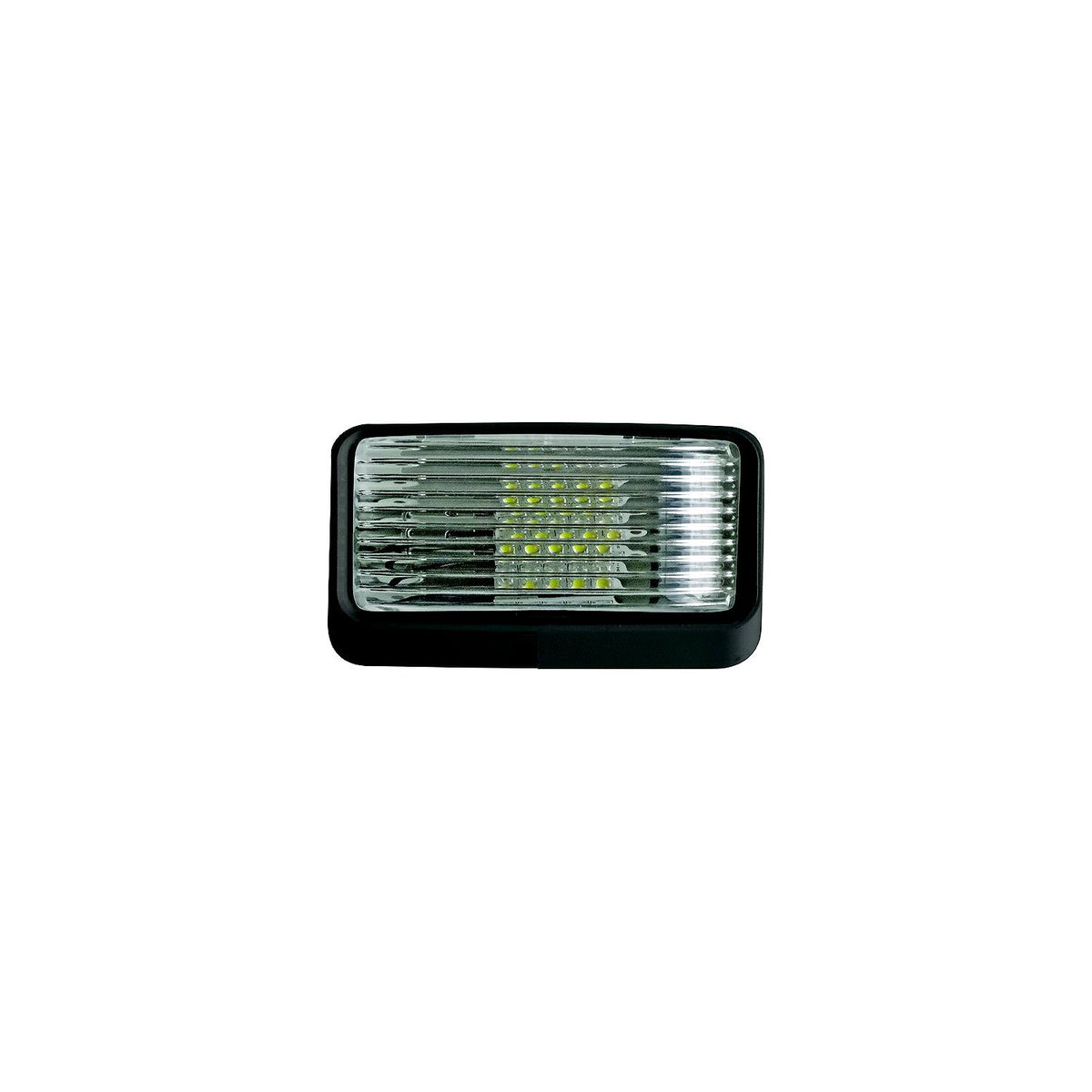 Valterra DG52729VP LED Surface Mt. Porch Light w/o Switch, Rectangular, Black w/Clear Lens -Modern Boat Sales & Service