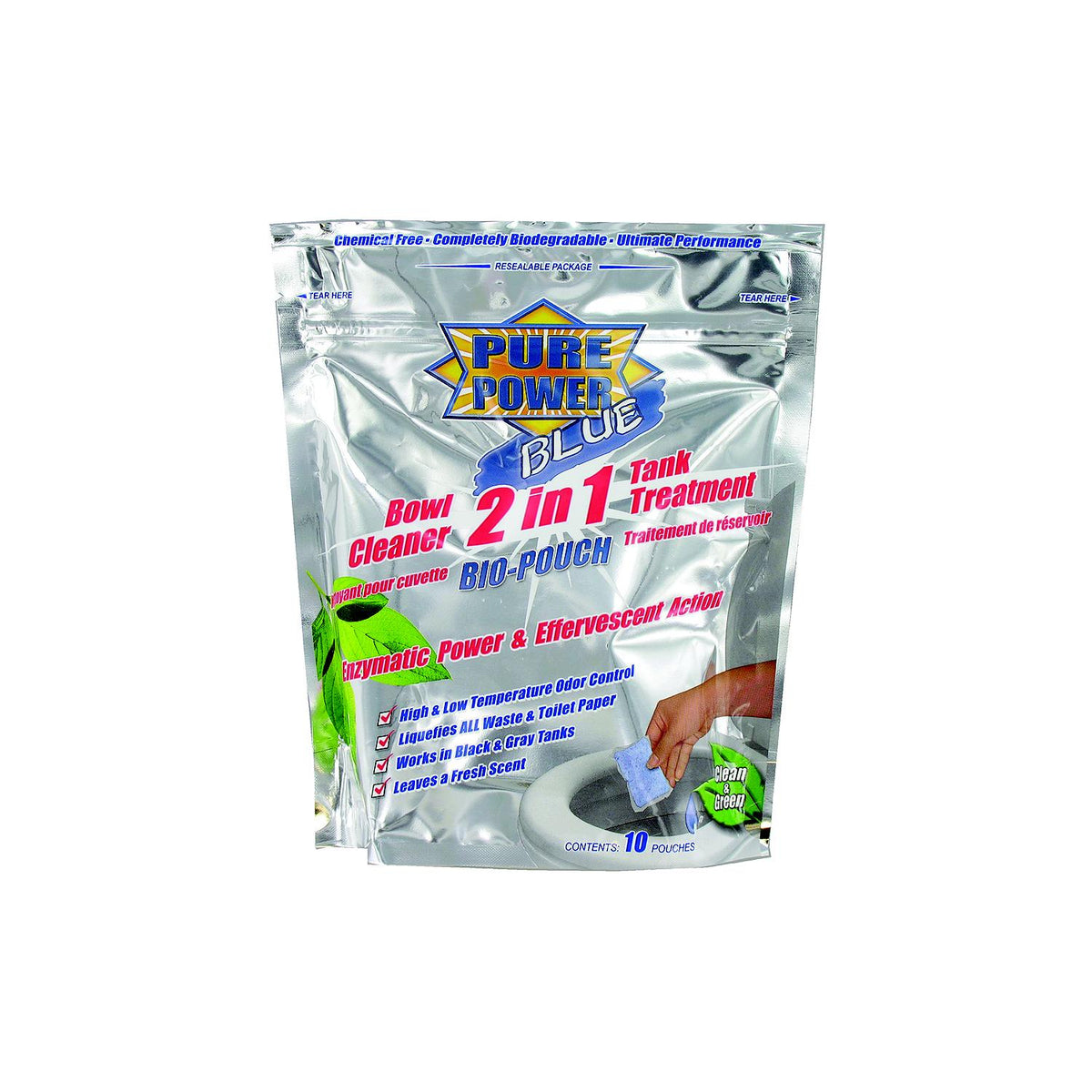 Valterra V23020 Pure Power® Blue Bio-Pouch 2-In-1 Bowl Cleaner & Tank Treatment, 12/pk -Modern Boat Sales & Service