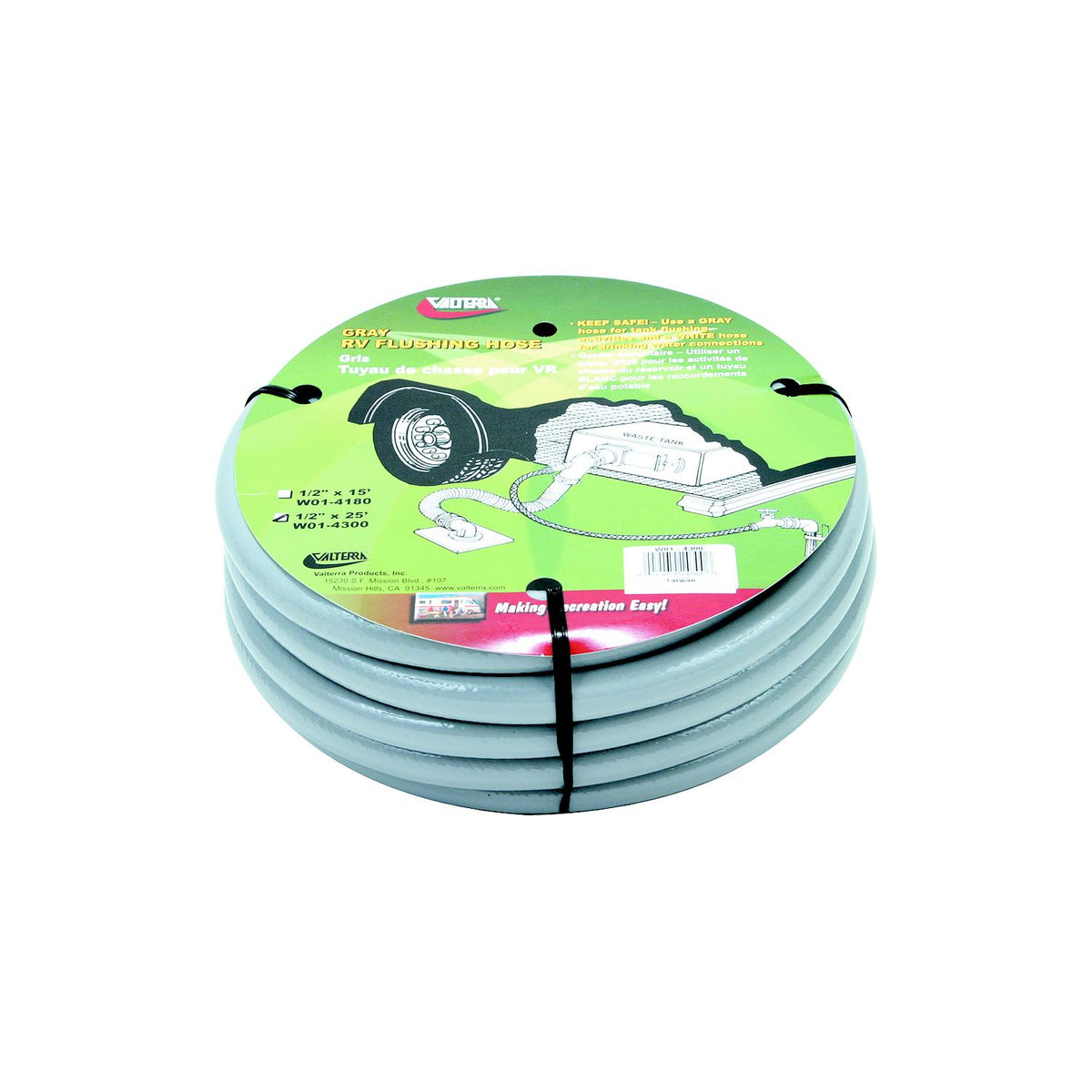 Valterra W01-4300 Gray 1/2" x 25' RV Waste Tank Flushing Hose -Modern Boat Sales & Service