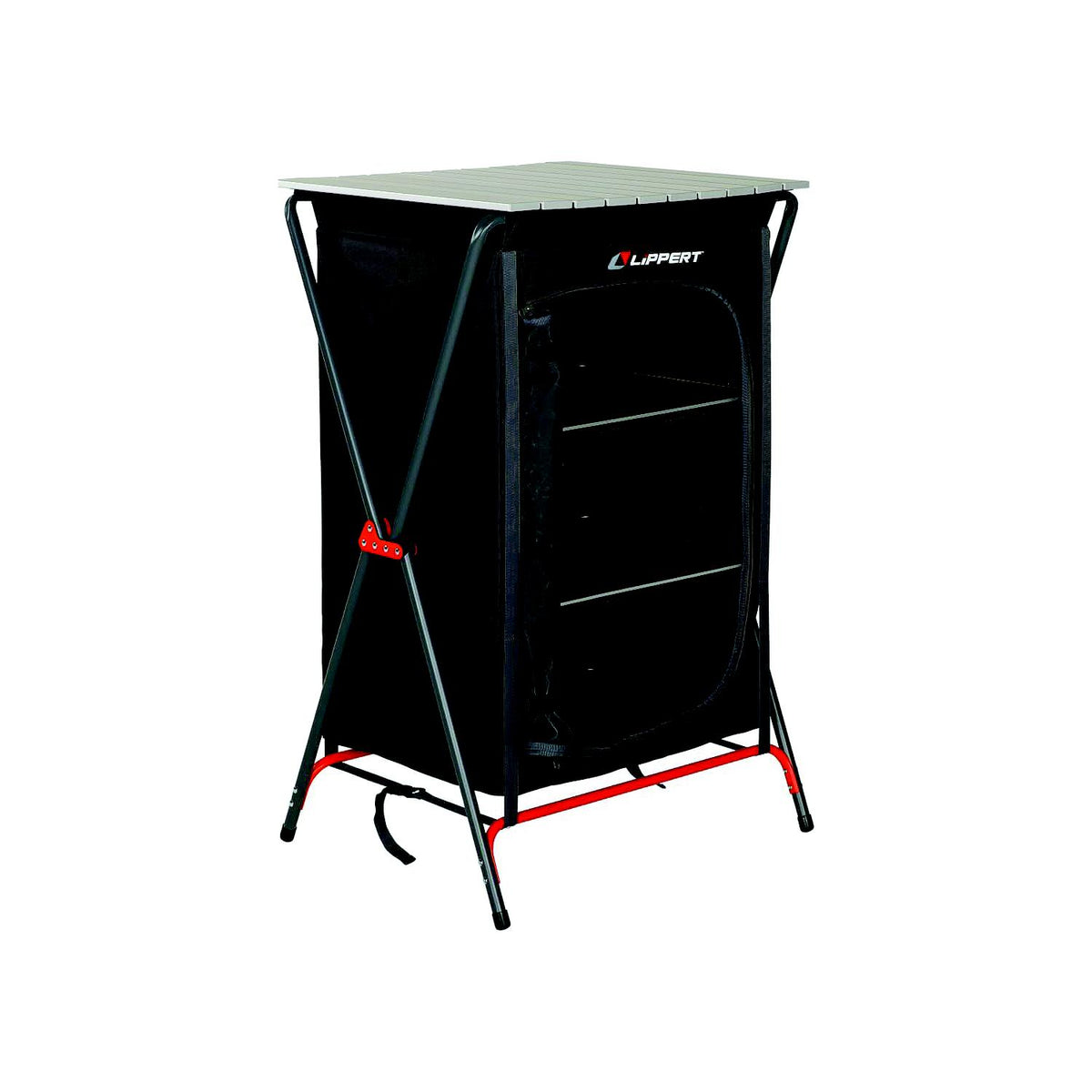 Lippert 2023053725 Camping Pantry - Dark Grey, 25" x 22.4" x 4.3" Folded, 80 lbs. -Modern Boat Sales & Service
