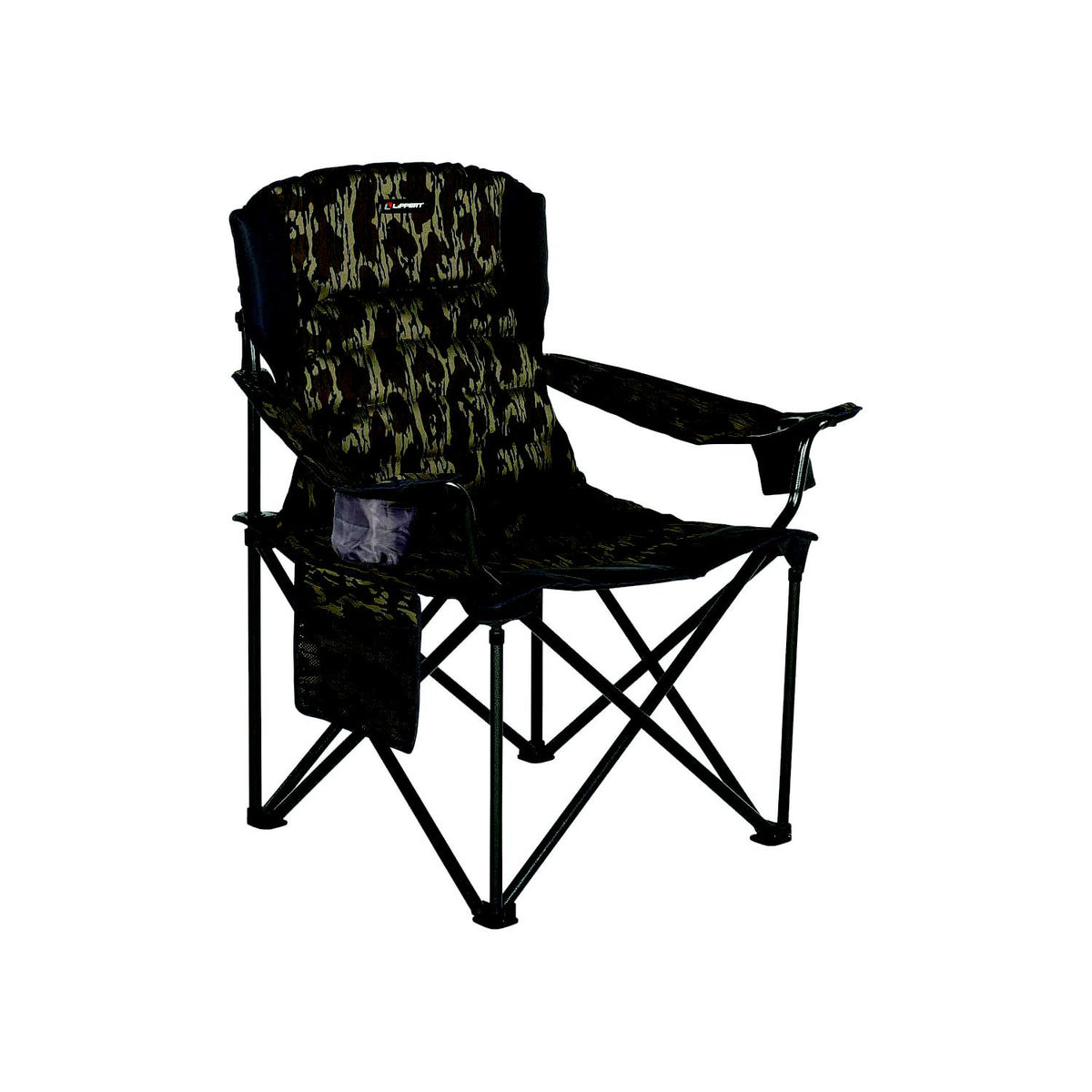 Lippert 2023053729 Lippert Campfire Deluxe Folding Chair - Mossy Oak® Original Bottomland® Camo, 500 lbs, 9.1" x 9.1" x 42.5" Folded -Modern Boat Sales & Service