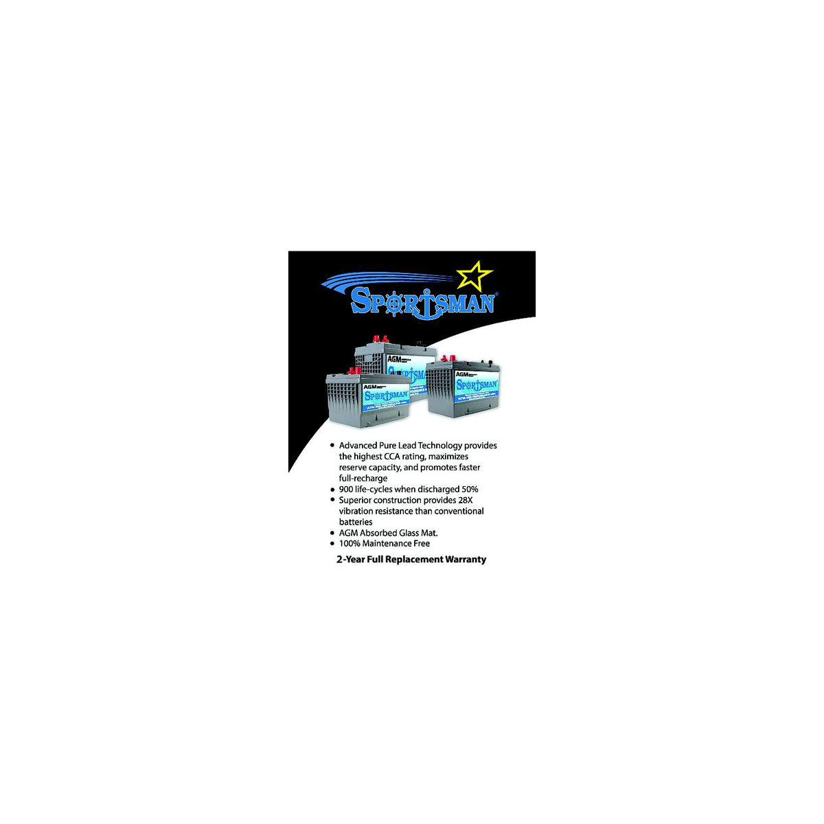 Odyssey AGM31M Sportsman AGM Battery, 31 GRP 925 CCA -Modern Boat Sales & Service