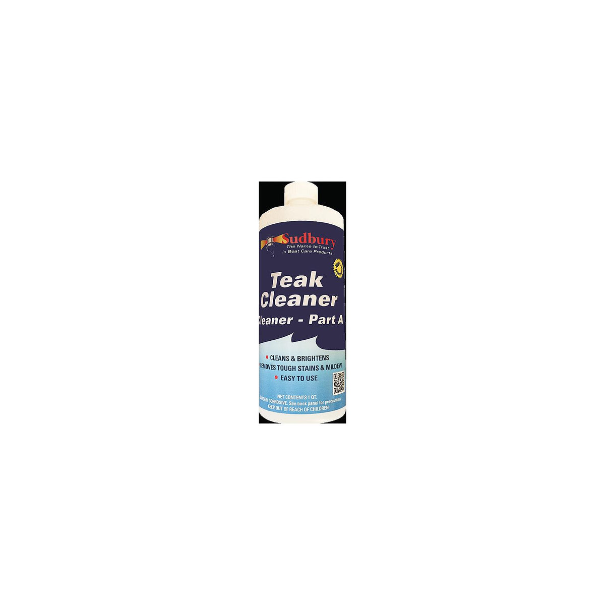 Sudbury Two-Part Teak Cleaner, Part A Only, Qt. -Modern Boat Sales & Service