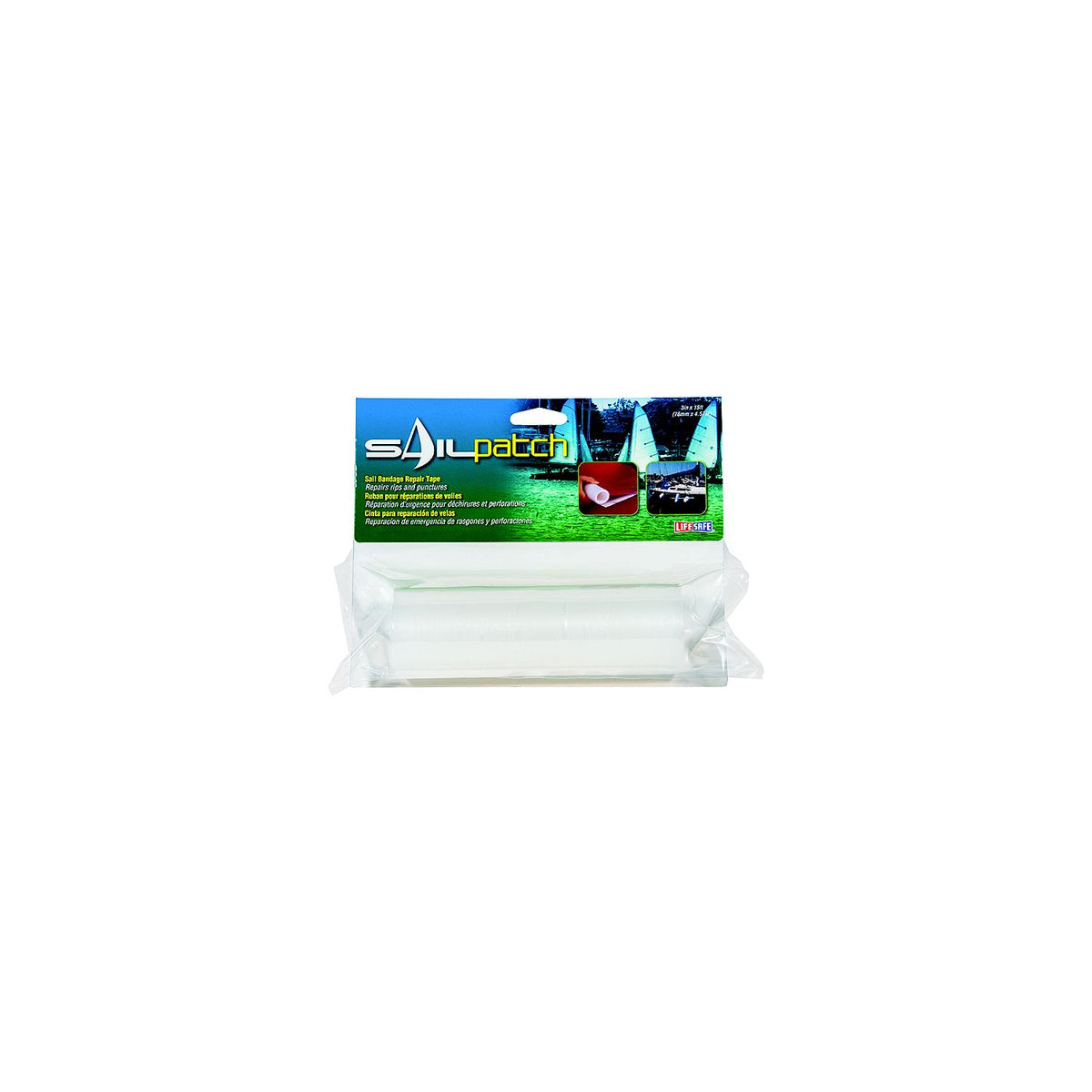 Life Safe Super Clear UV Stablized Ultra Strong Sail Patch Repair Tape 6" x 10' -Modern Boat Sales & Service