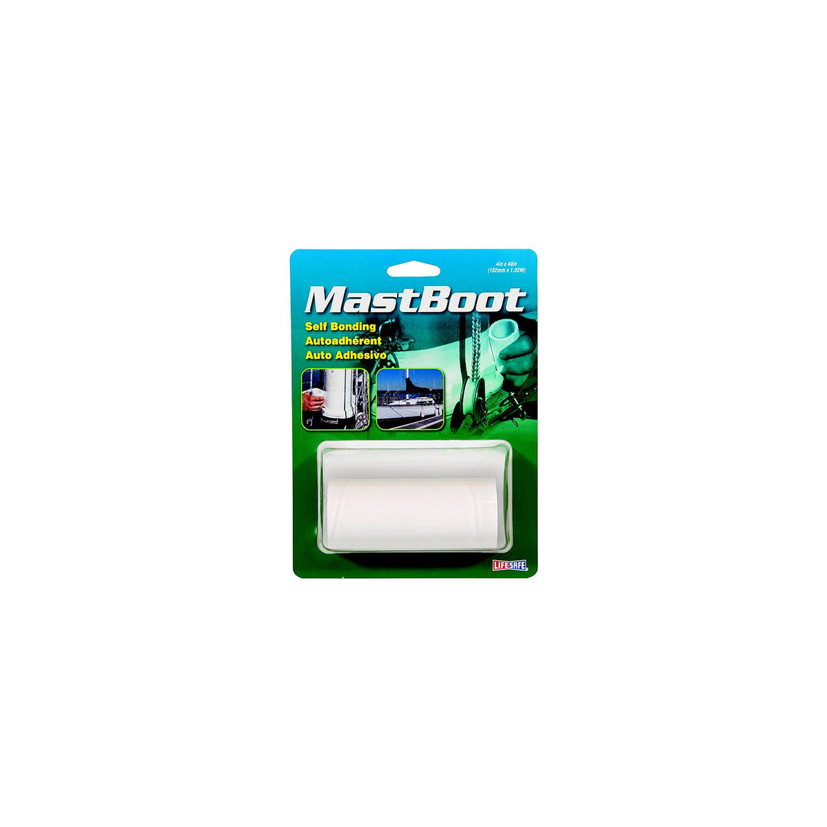 Life Safe RE3940 MastBoot Tape, 4" x 40", White -Modern Boat Sales & Service