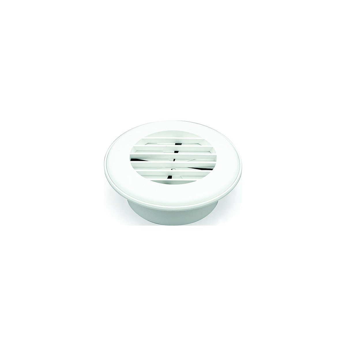 B and B Molders 94267 Thermovent Ducted Vent, 4" w/ Damper, Polar White -Modern Boat Sales & Service