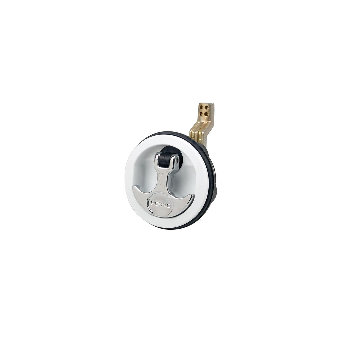 Hatch Pulls Flush Lock, White -Modern Boat Sales & Service