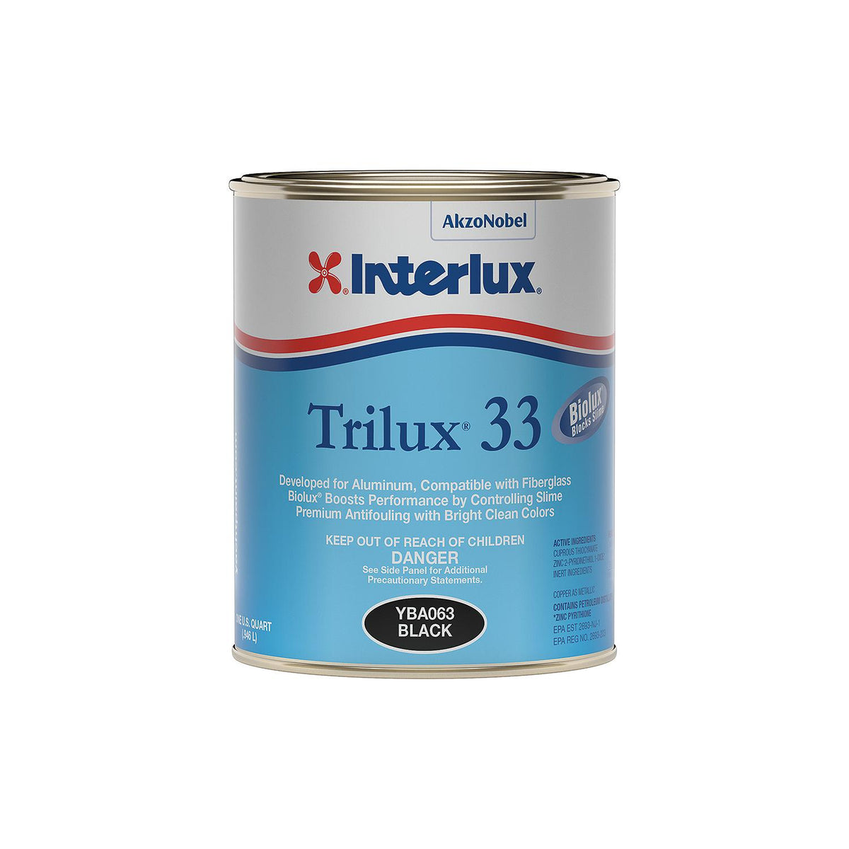 Interlux YBA060Q Trilux 33â„¢, Blue, Qt. -Modern Boat Sales & Service