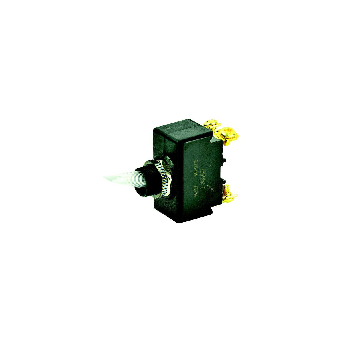 BEP 1001908 Illuminated Toggle Switch, Off-On, SPST, #6–32 Screw Terminals, Illuminated Red -Modern Boat Sales & Service