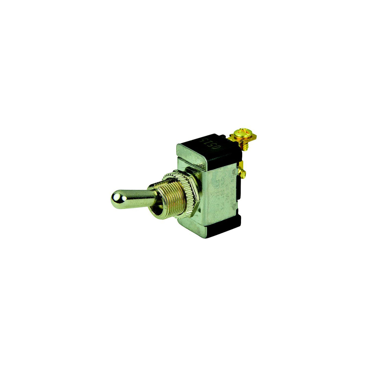 BEP 1002002 Chrome Plated Toggle Switch, Off-(On), SPST, #6–32 Screw Terminals -Modern Boat Sales & Service