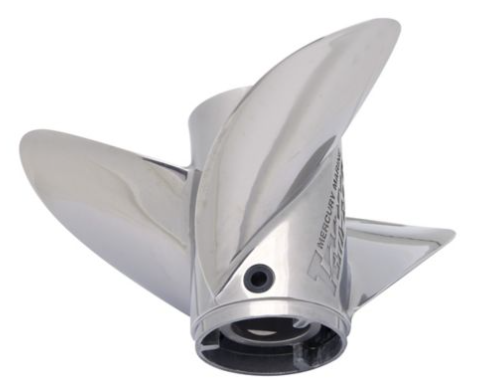 * 8M0151381 MERCURY Tempest 3-Blade Stainless Steel, 14.6" X 19", RH/ 20E -Modern Boat Sales & Service