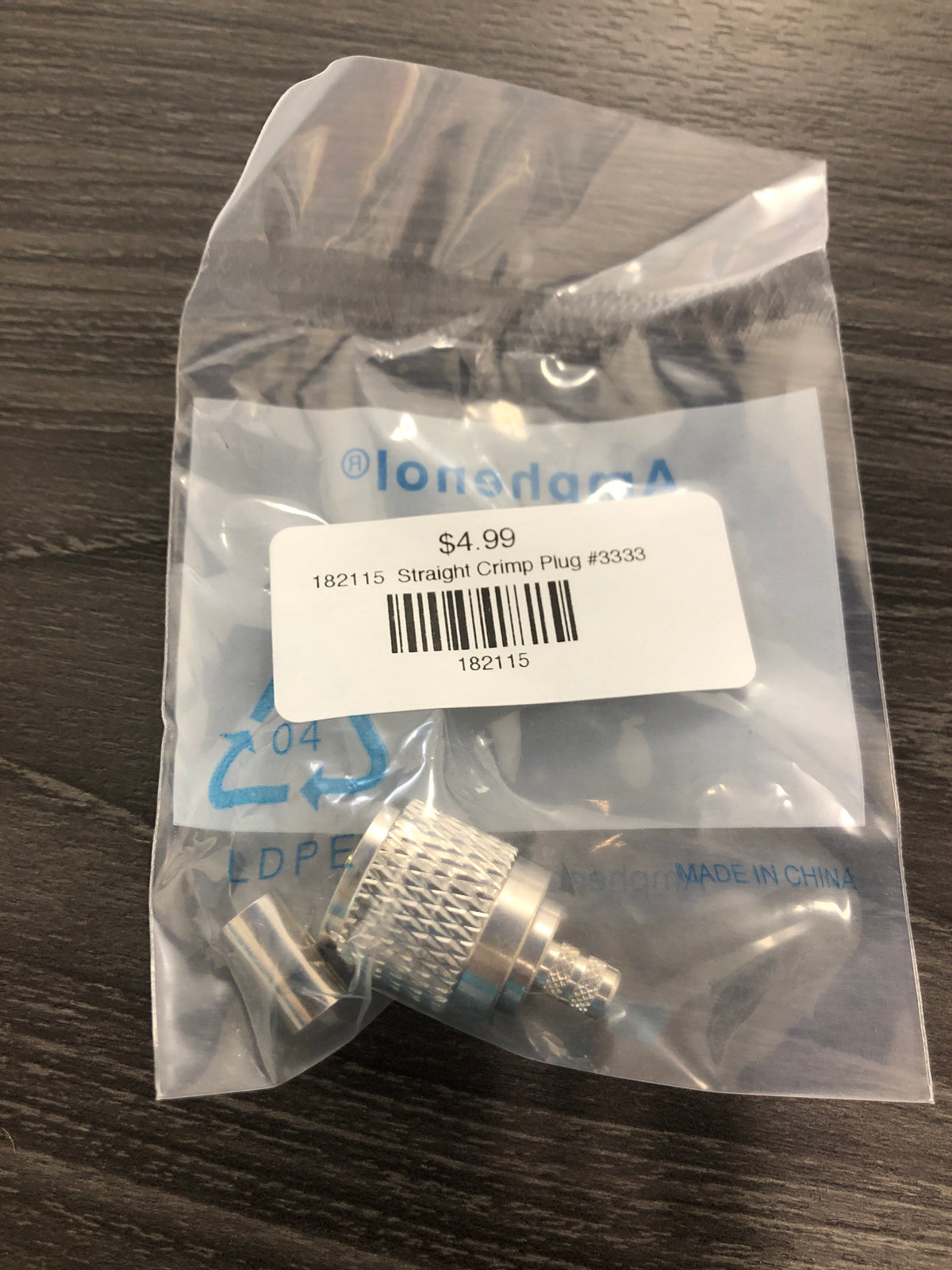 * 182115 Straight Crimp Plug #3333/E2 -Modern Boat Sales & Service