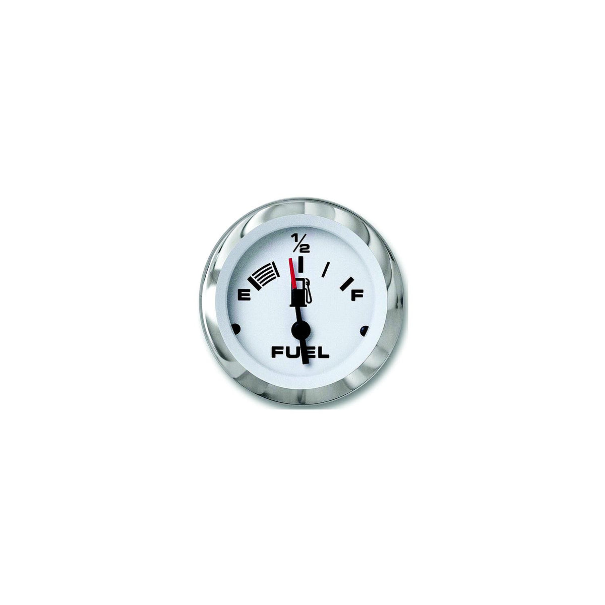 Sierra 65496P Lido Series 2" White & Stainless Steel Fuel Gauge -Modern Boat Sales & Service