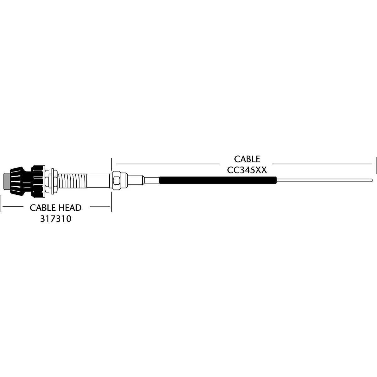 Vernier Cable Head For CC345XX -Modern Boat Sales & Service