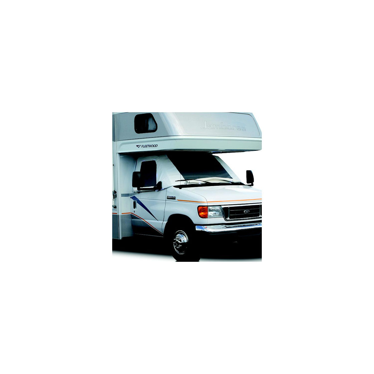 ADCO 2507 Class C Deluxe Windshield Cover With Roll-Up Windows For RV, White Default Title -Modern Boat Sales & Service