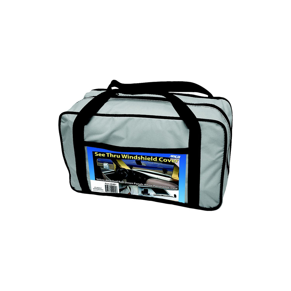 ADCO 2507 Class C Deluxe Windshield Cover With Roll-Up Windows For RV, White -Modern Boat Sales & Service