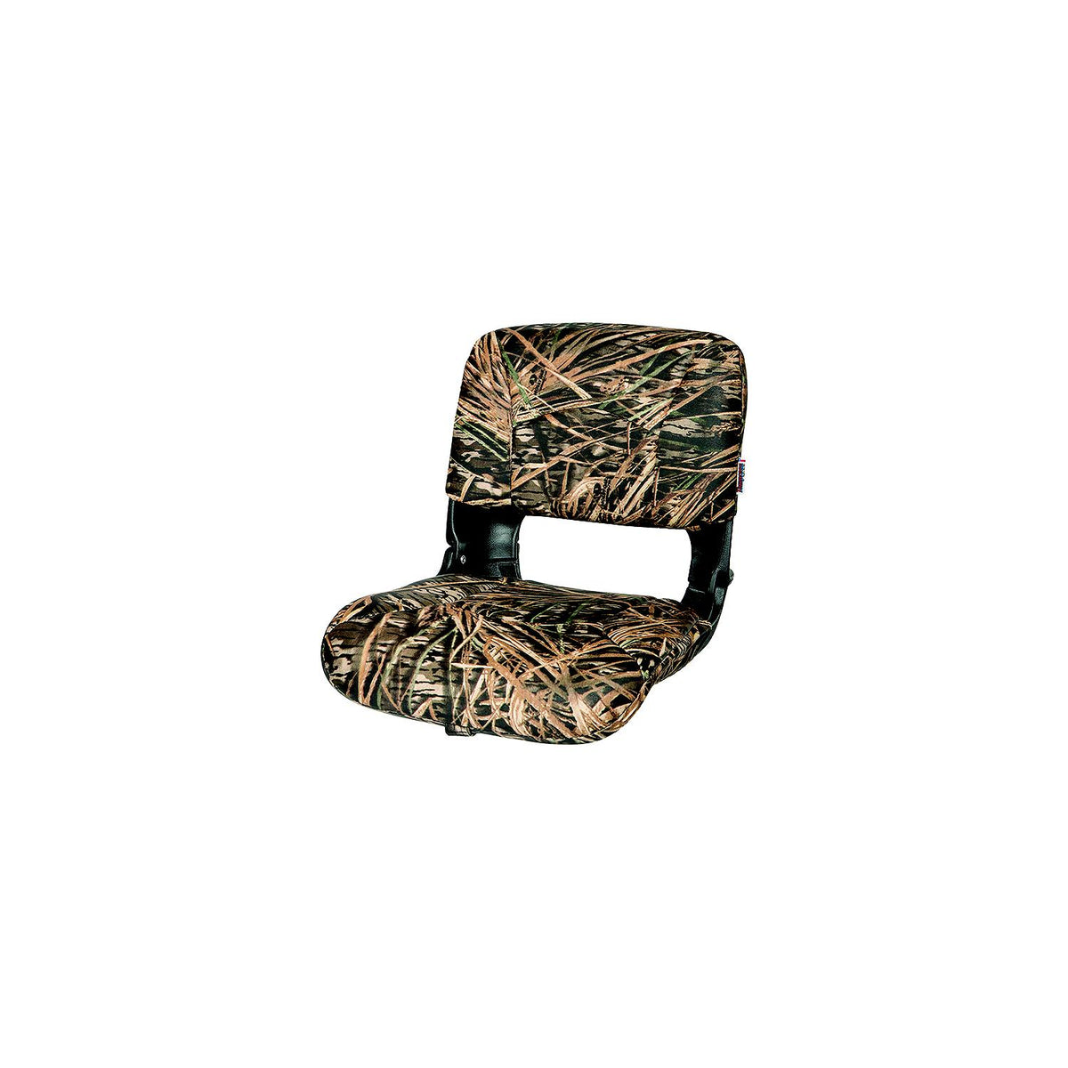 Tempress Products 45623 All Weather High Back Seat and Cushion Combo - Mossy Oak Shadow Grass, Black Frame, 18-1/2"H x 18 1/4"W x 17"D -Modern Boat Sales & Service