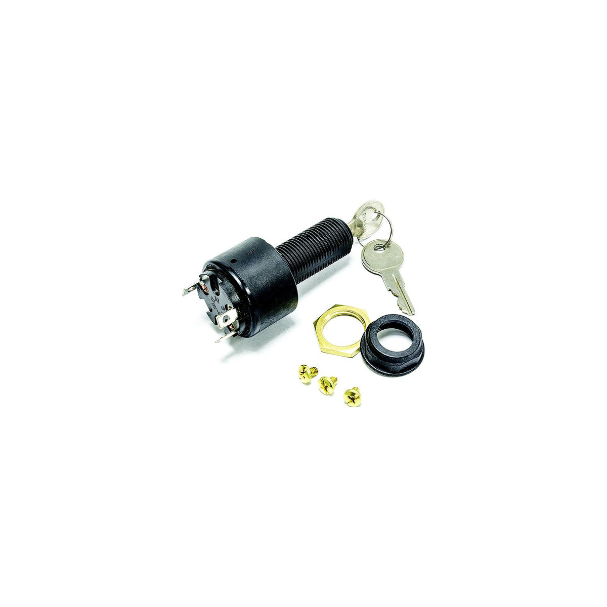 Sierra Conventional 3 Position 1 1/8" Polyester 3 Screw Terminal 12V 15 Amp Ignition Starter Switch -Modern Boat Sales & Service