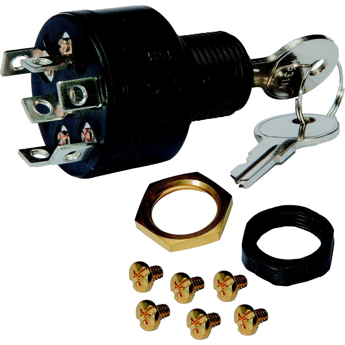 Sierra MP41000 Magneto 3 Position 5/8" Polyester 6 Screw Terminal 12V 15 Amp Ignition Starter Switch -Modern Boat Sales & Service