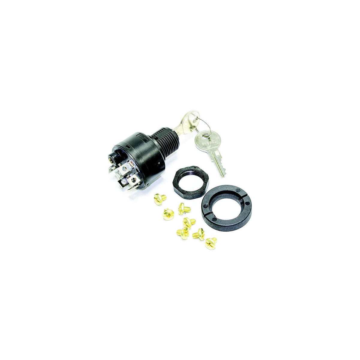 Sierra MP41080 4 Position 5/8" Polyester 6 Screw 1 Boss Terminal 12V 15 Amp Ignition Starter Switch -Modern Boat Sales & Service
