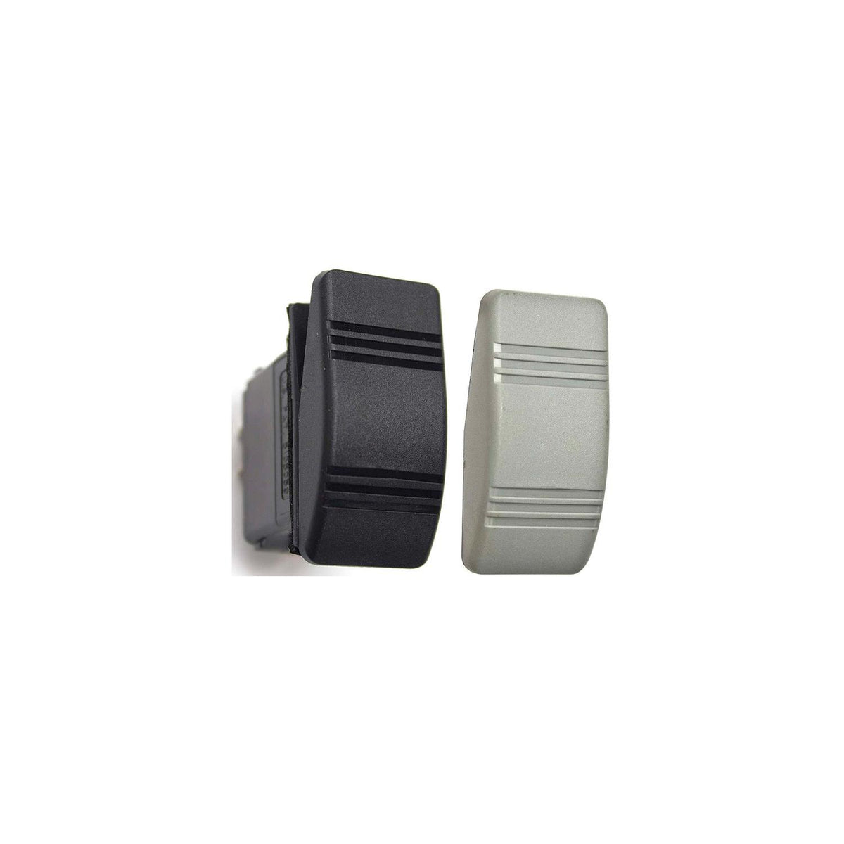 Contura III Non-Illuminated Weather Resistant Rocker Switch, Mom On/Off/Mom On, Black & Gray -Modern Boat Sales & Service