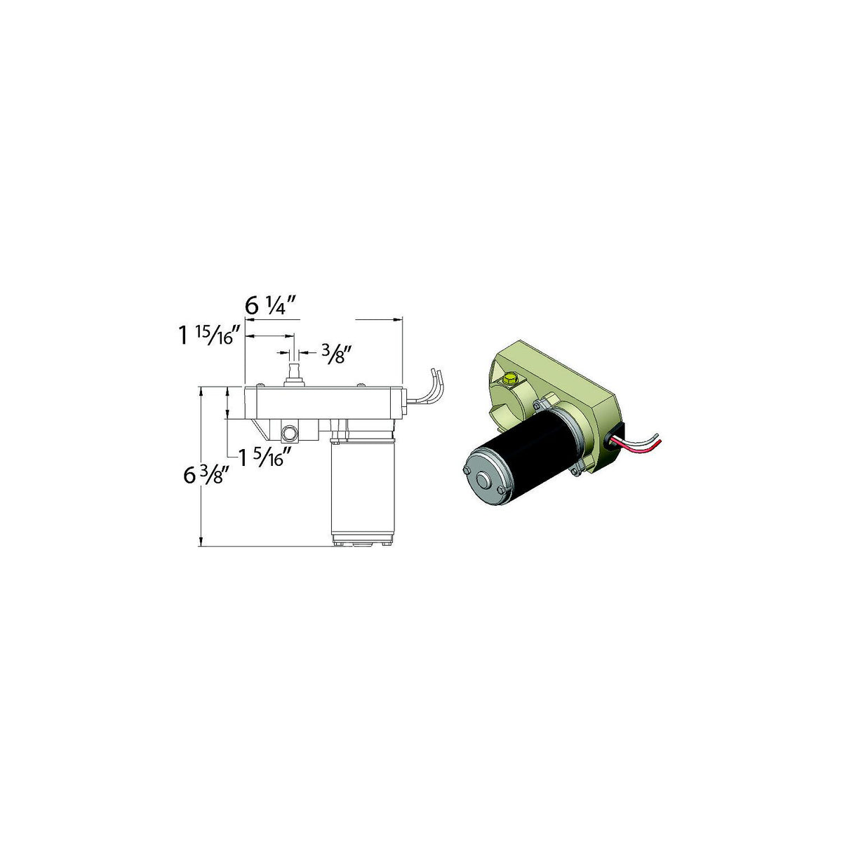 AP Products 014136373 28:1 Venture Actuator Motor -Modern Boat Sales & Service
