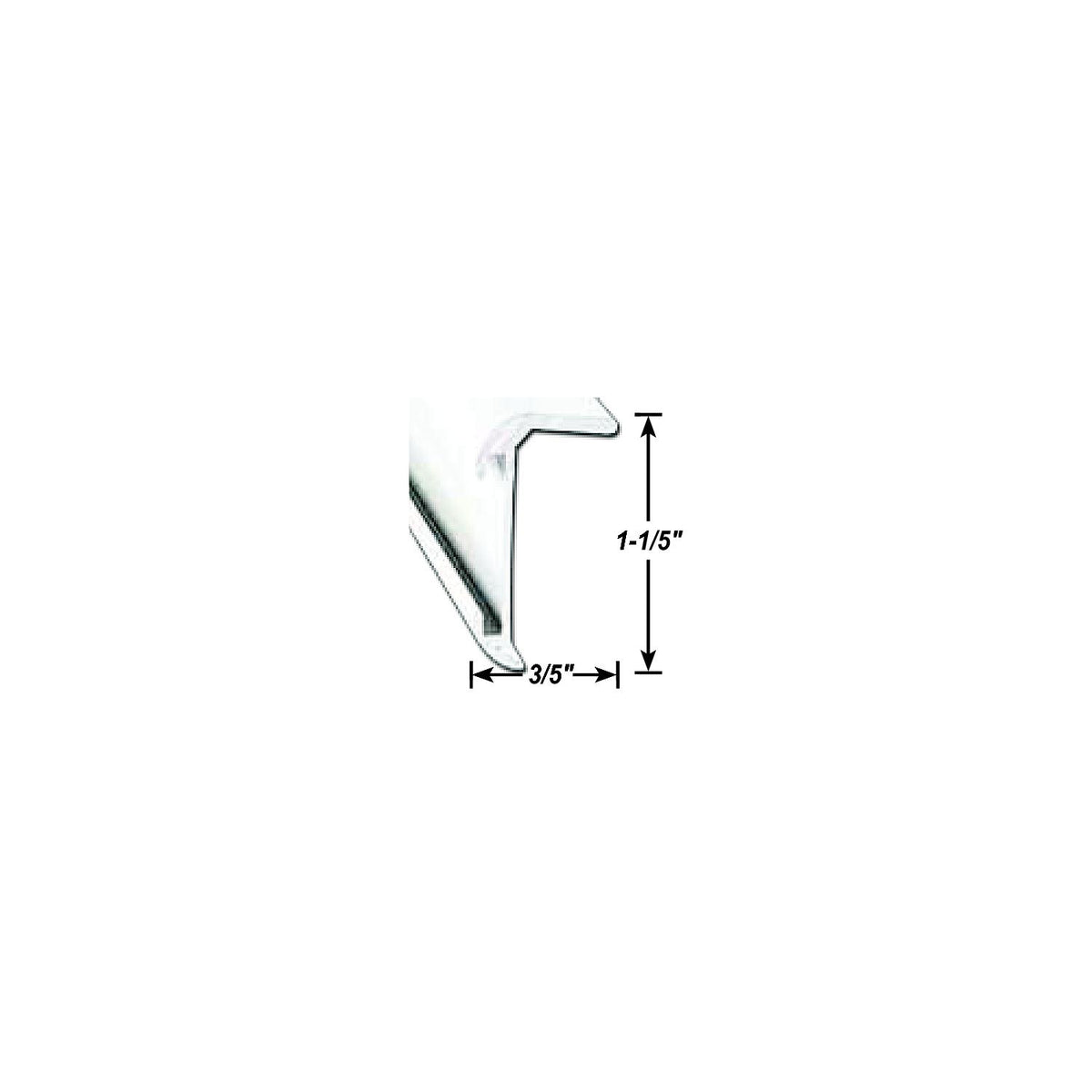 AP Products 0218500116 Insert Corner Molding, 16' Polar White -Modern Boat Sales & Service