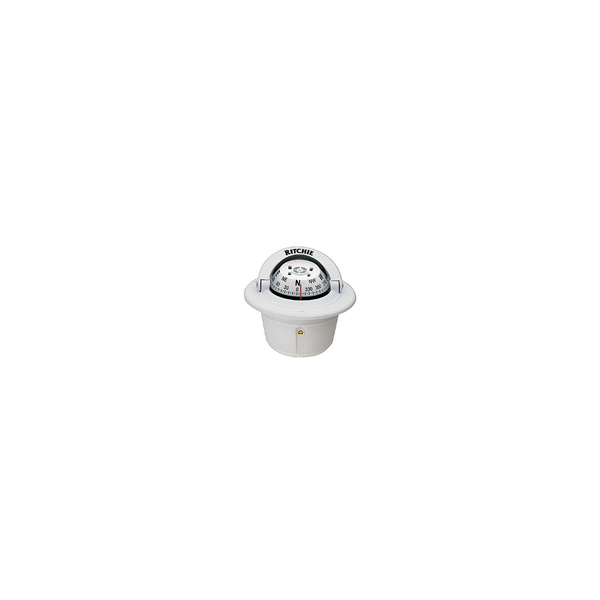 Explorer Flush Mt. Compass, White Default Title -Modern Boat Sales & Service