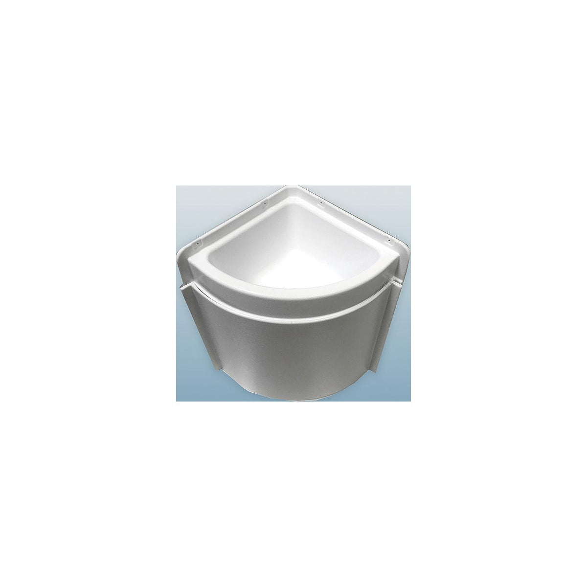 Specialy Recreation LSC11W Lavatory Corner Sink, 11", White -Modern Boat Sales & Service