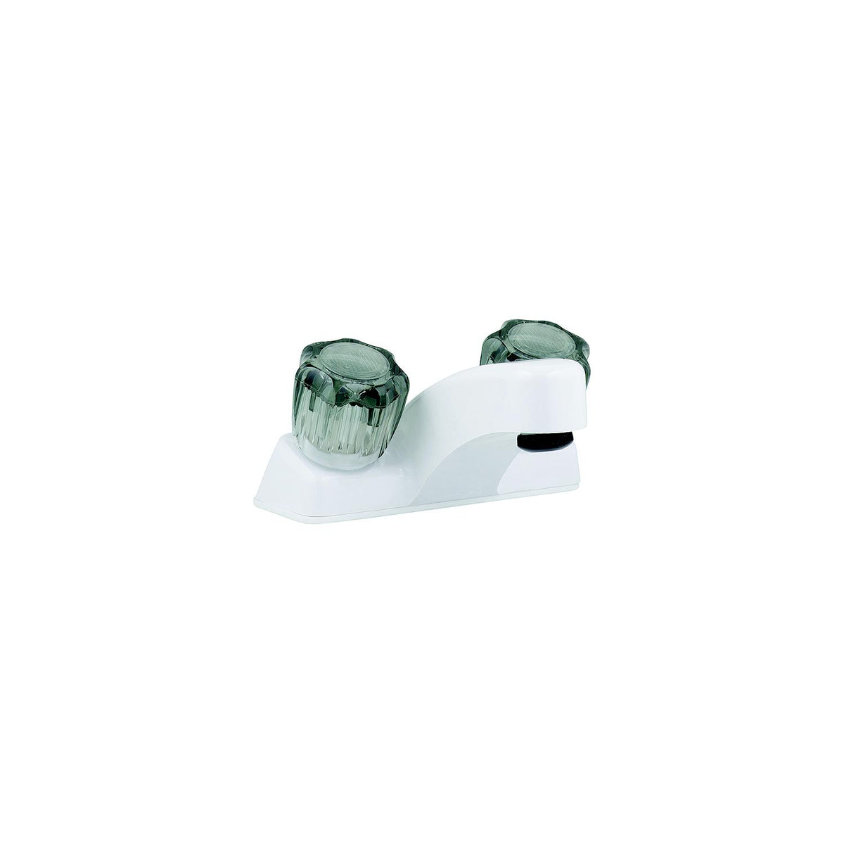 Utopia Lavatory 4" Faucet, White w/Smoked Handles -Modern Boat Sales & Service