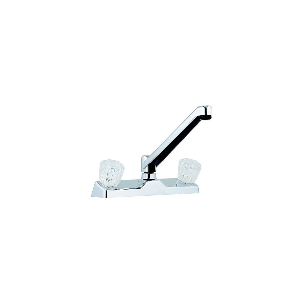 Utopia 8" Kitchen Faucet, Chrome w/Clear Handles -Modern Boat Sales & Service