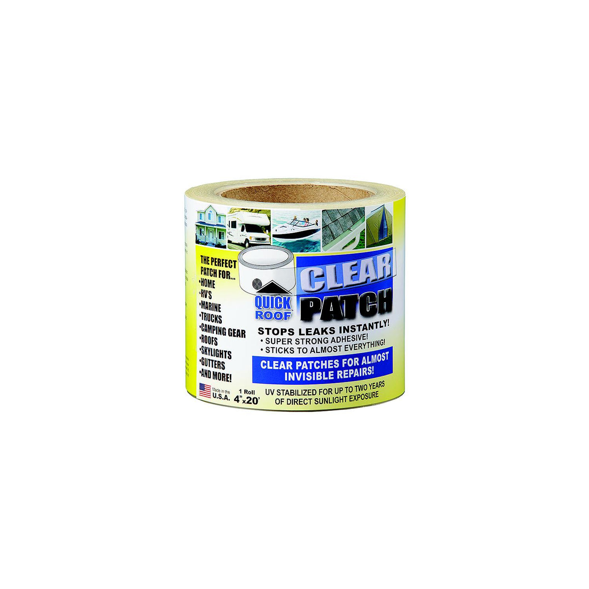 CoFair Products, Inc - Quick Roofâ„¢ QRCP420 Clear Patch, 4" x 20" -Modern Boat Sales & Service