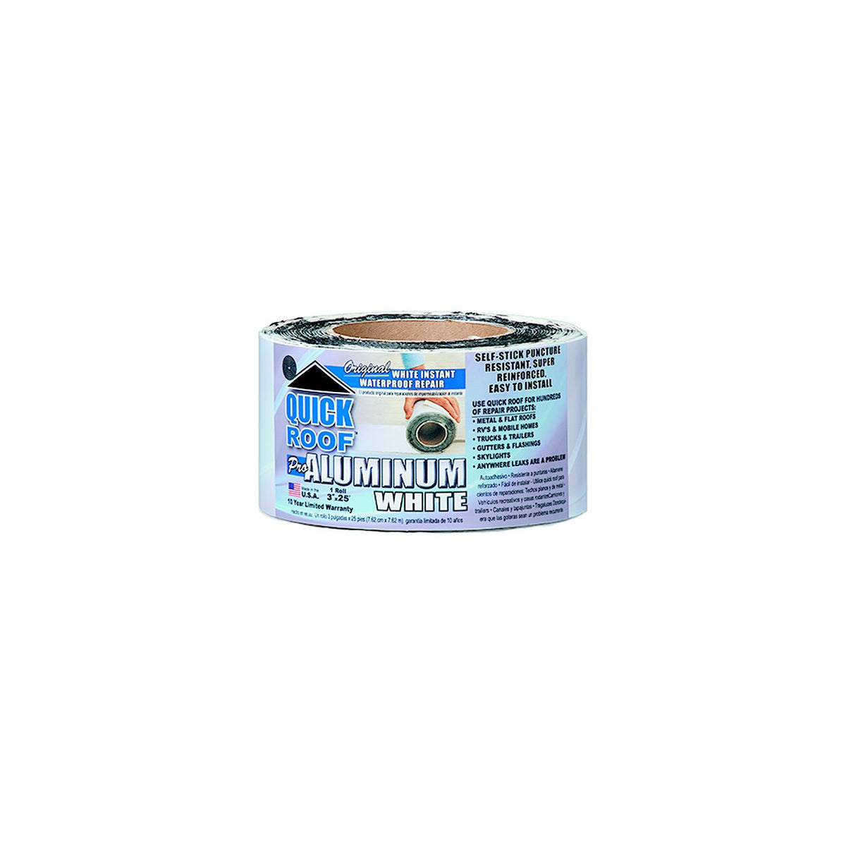 CoFair Products, Inc - Quick Roof Pro WQR325 Aluminum White, 3" x 25' -Modern Boat Sales & Service