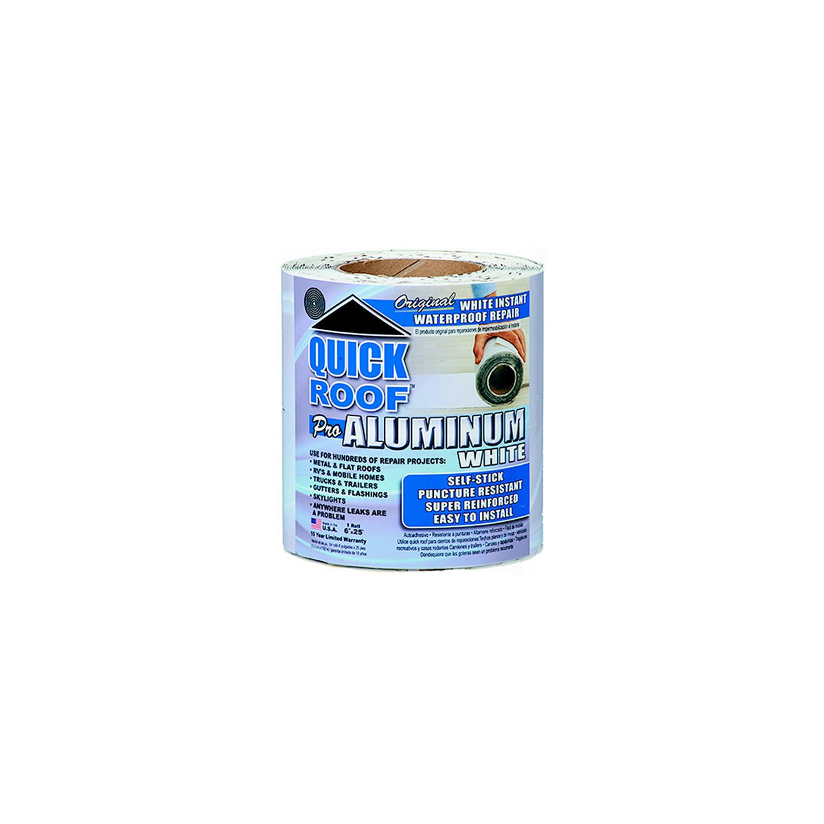 CoFair Products, Inc - Quick Roof Pro WQR625 Aluminum White, 6" x 25' Default Title -Modern Boat Sales & Service