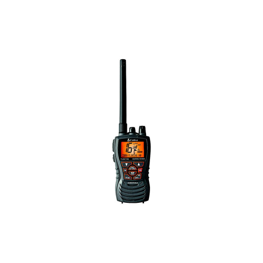 Cobra MRHH350FLT 6 Watt Floating Handheld VHF Marine Radio, Black -Modern Boat Sales & Service